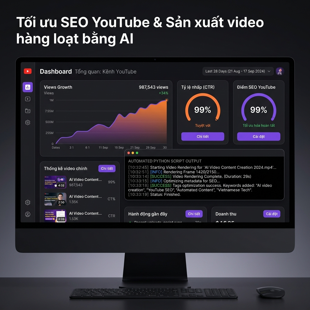 Quản Trị Fanpage &#038; Sản Xuất Video Ngắn Hàng Loạt Bằng AI &#8211; AI Agent Việt - Hệ thống sản xuất video AI hàng loạt