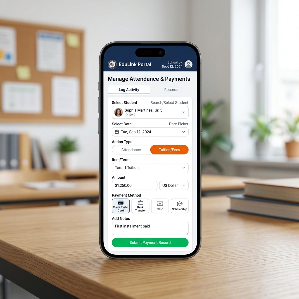 Chấm Công Tính Lương Bằng Google Sheet - Giao diện Dashboard quản lý học sinh / nhân sự / tiến độ