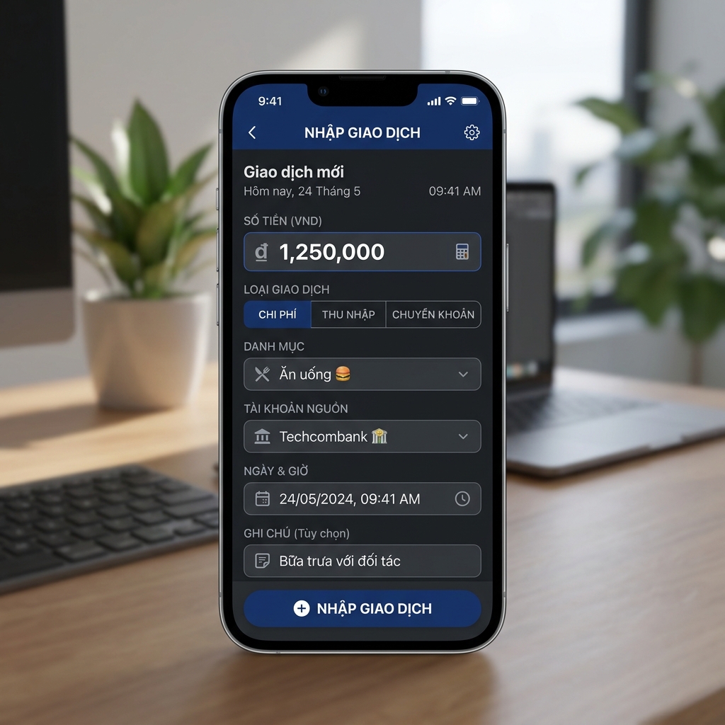 Mẫu Sổ Nhật Ký Chung Bằng Google Sheet Kiểm Soát Dòng Tiền, Báo Cáo Tự Động - Giao diện Dashboard quản trị tài chính