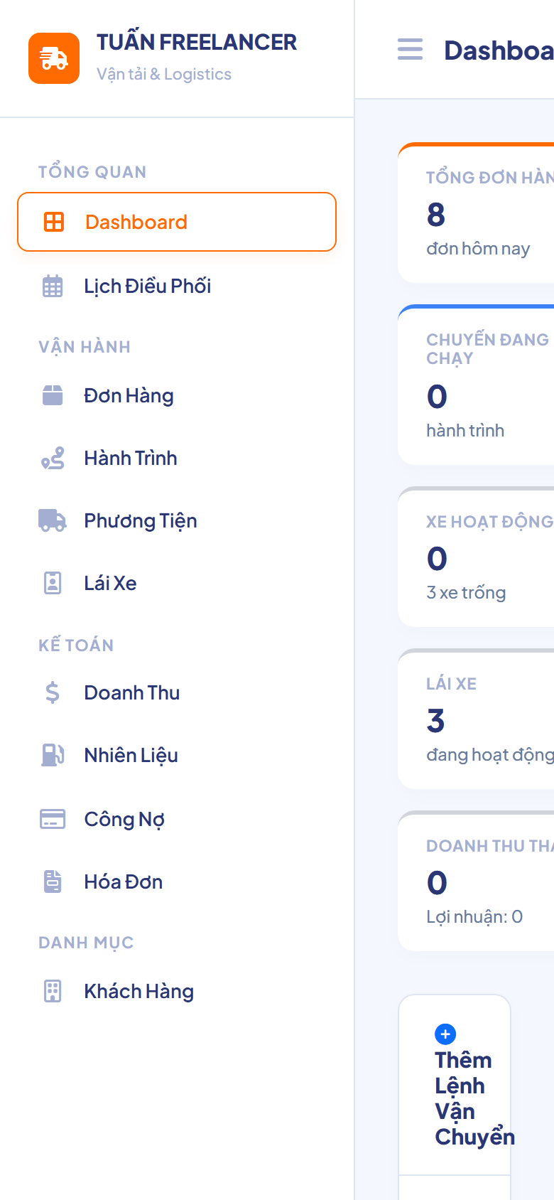 Phần Mềm Quản Lý Vận Tải Logistics - GAS Web App demo 6